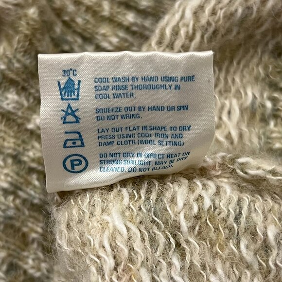 Pringle of Scotland Pastel Striped Cardigan, Wool Cotton, 40 S/M - Picture 5 of 9